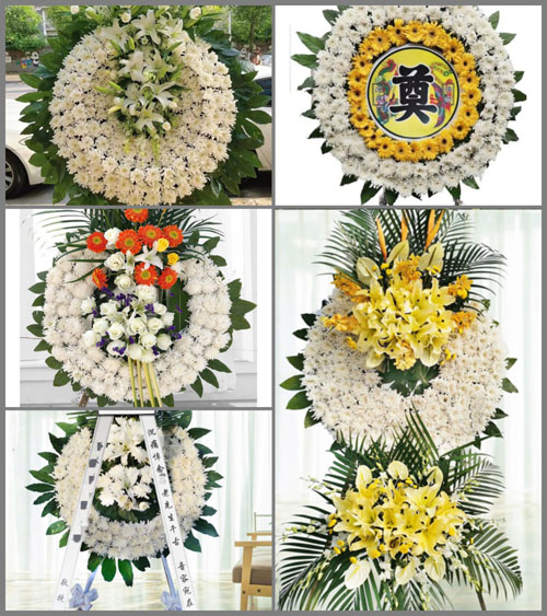 山东济宁嘉祥县马村镇铁庄村花圈速递